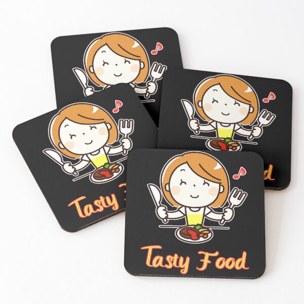 Item preview, 'Tasty Food' Kawaii Girl Eating Japanese Food - Positive Cute Design designed and sold by Ridiculam Toga.