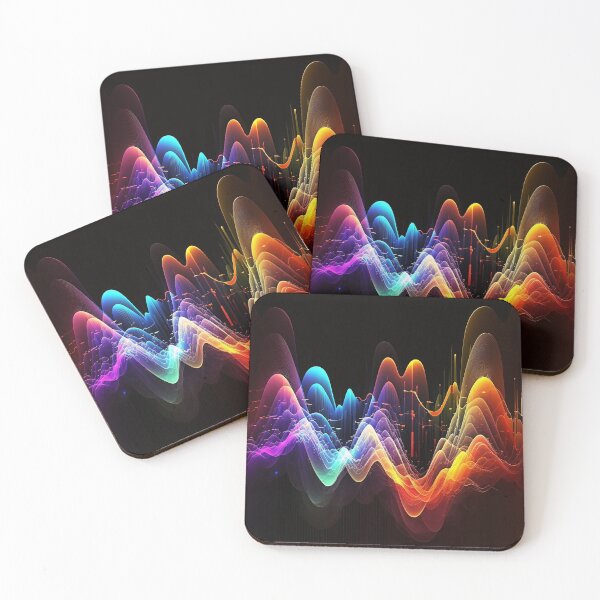 Item preview, Electronic Music Abstract Waves Painting Really Colorful Design designed and sold by EnzoZs.