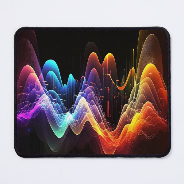 Item preview, Electronic Music Abstract Waves Painting Really Colorful Design designed and sold by EnzoZs.