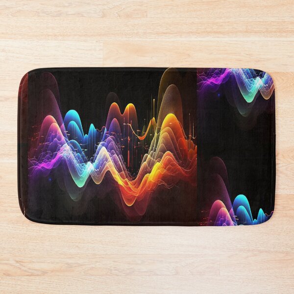 Item preview, Electronic Music Abstract Waves Painting Really Colorful Design designed and sold by EnzoZs.