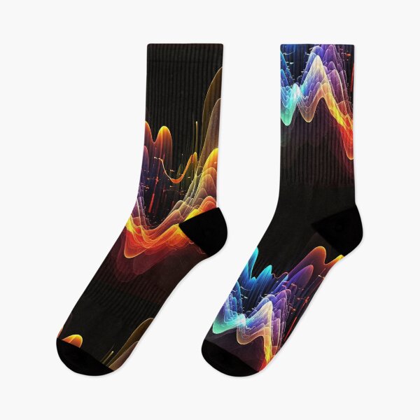 Item preview, Electronic Music Abstract Waves Painting Really Colorful Design designed and sold by EnzoZs.