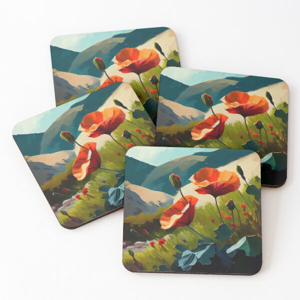 Item preview, Hillside poppy designed and sold by LonelyKraken.