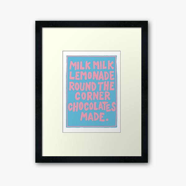 Milk Milk (Pink/Blue Ed) Framed Art Print