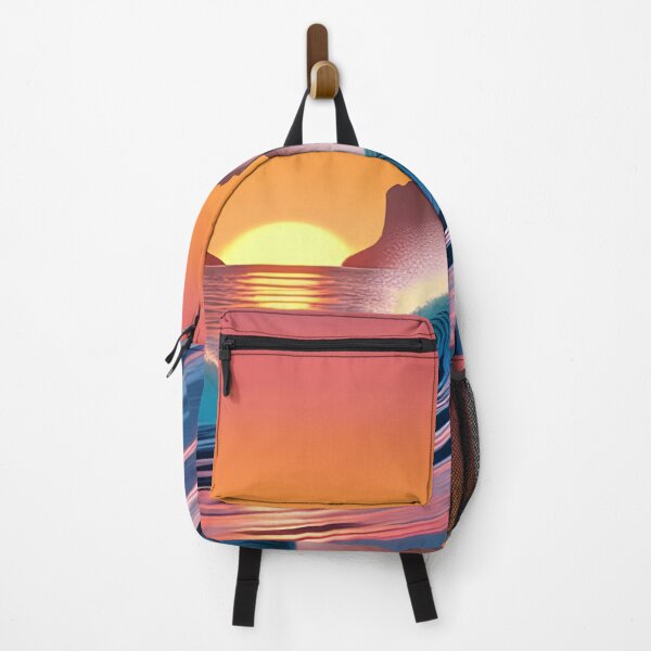 Item preview, Ola del océano contra un atardecer de fondo, Ai Generated Art designed and sold by ACC .
