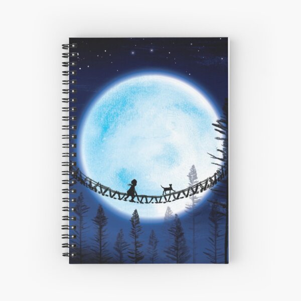 Blue Moon Spiral Notebook