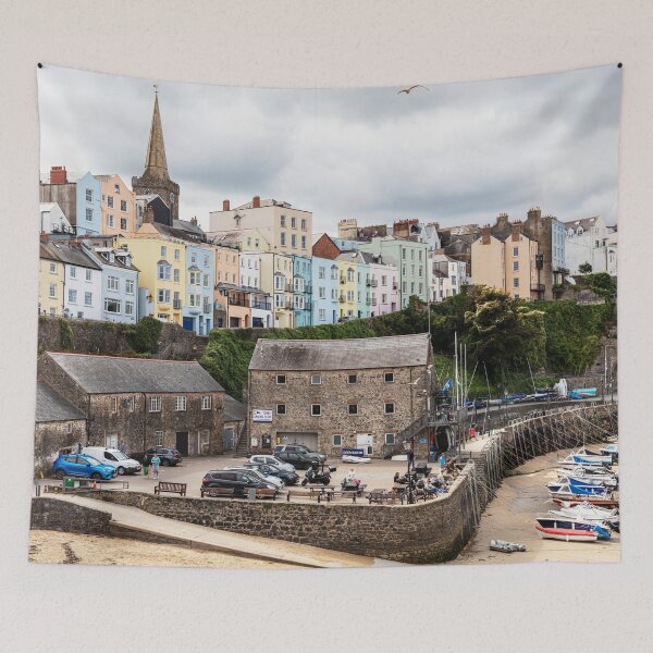 Item preview, Tenby North Beach And Pastel Coloured Houses designed and sold by Paul Thompson Photography.