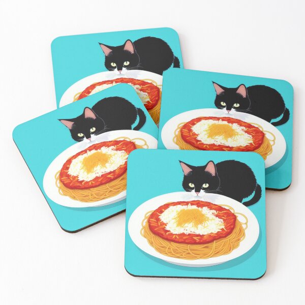 Item preview, Cats eating Spaghetti 12 designed and sold by dsxclothing.