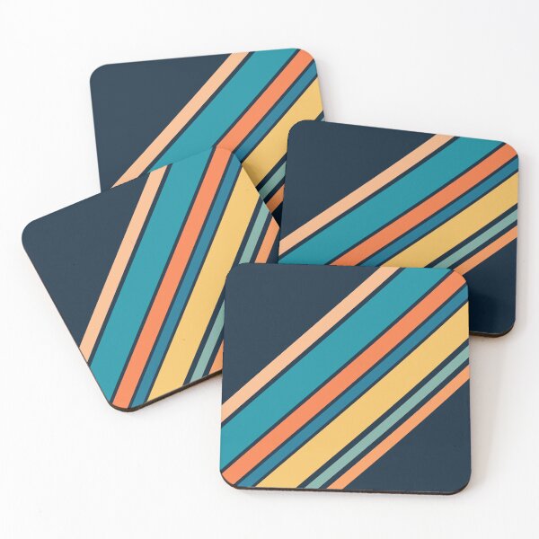 Item preview, Diagonal retro style stripes design designed and sold by BattaAnastasia.