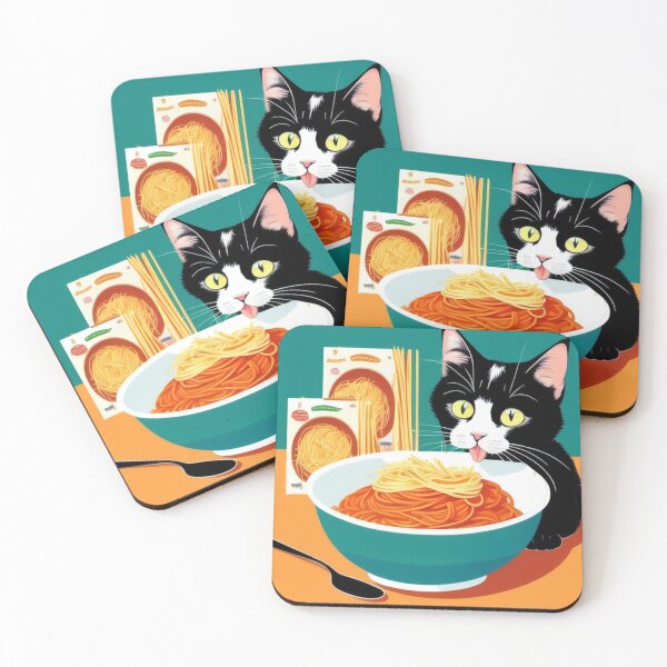 Item preview, Cats eating Spaghetti 13 designed and sold by dsxclothing.