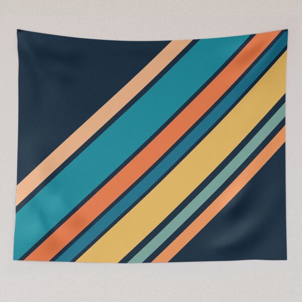 Item preview, Diagonal retro style stripes design designed and sold by BattaAnastasia.
