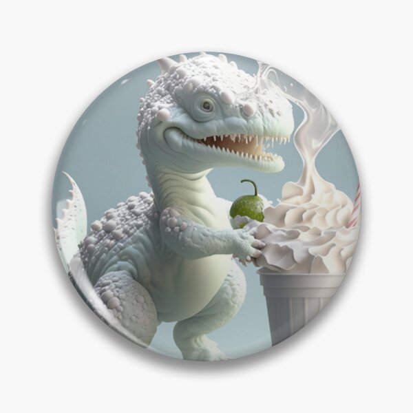 Item preview, dinosaur eating whipped creamed designed and sold by Northerz.