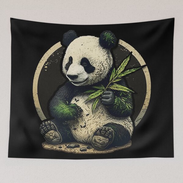 Item preview, Chilled Artistic Panda Smoking Bamboo 5 designed and sold by Artistic Pandas.