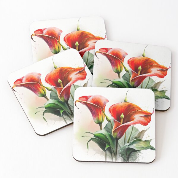 Item preview, Red Calla Lilies  designed and sold by Vanover Designs.