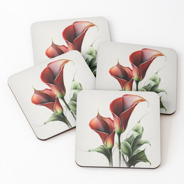 Item preview, Red Calla Lilies  designed and sold by Vanover Designs.