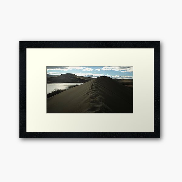 Traversing the tallest Dune Framed Art Print