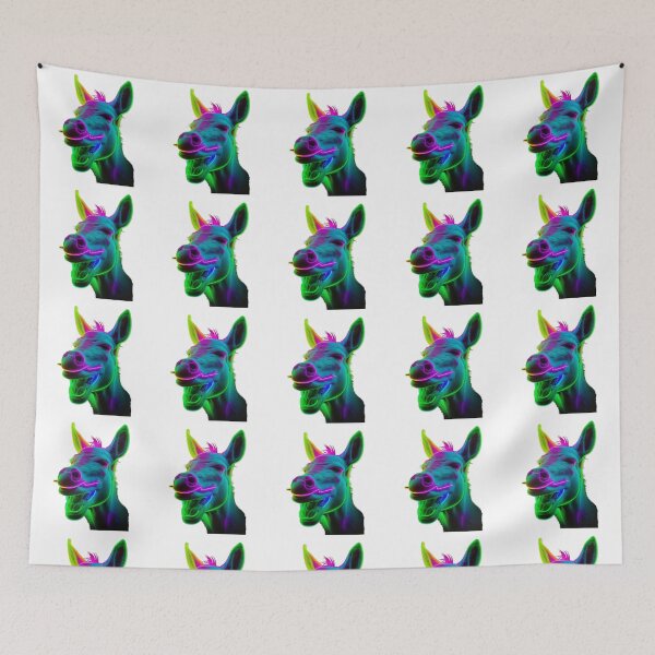 Item preview, Colourful and Beautiful Donkey Smile designed and sold by GloriousArtSKD.