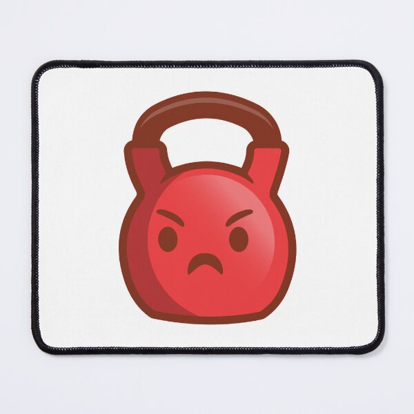 Item preview, Kettlebell Angry Emoji designed and sold by TeeMonsters.