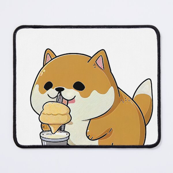 Item preview, MaMe Shiba Dog with Ice Cream designed and sold by PlanetDino.