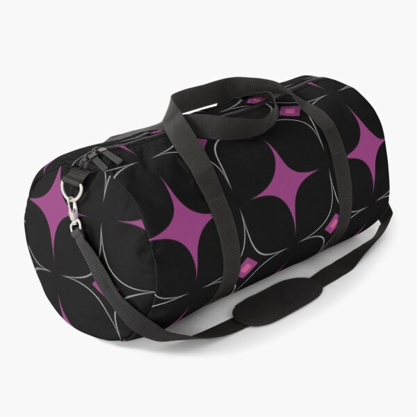 Item preview, Black and Purple Geometric Rhombus 70s Retro Pattern  designed and sold by SoccaTamam.