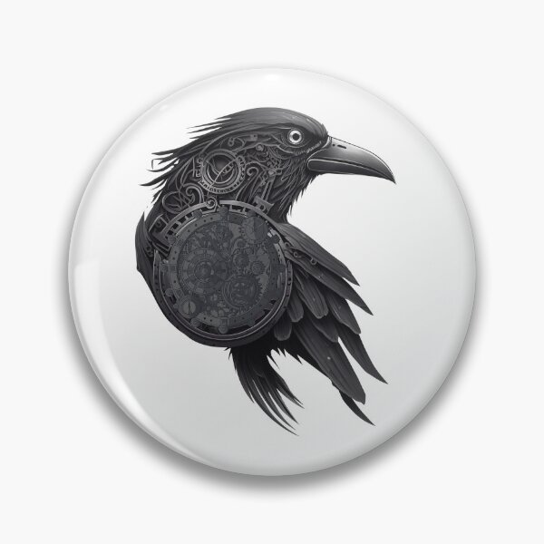 Item preview, Raben Bird Steampunk Cartoon designed and sold by sbachstroem.