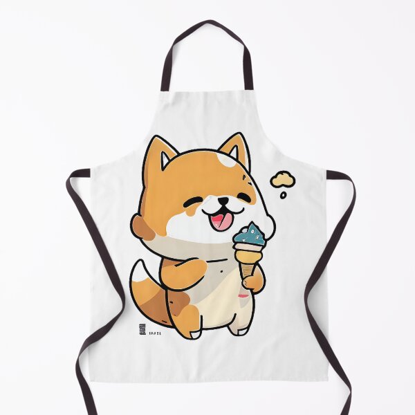 Item preview, MaMe Shiba Dog with Ice Cream designed and sold by PlanetDino.