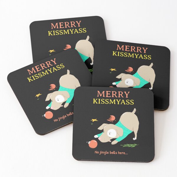 Artikelvorschau, Messinghund Lustige Tierweihnachten entworfen und verkauft von deluxis.