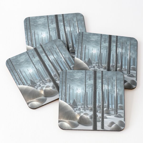 Item preview, Snowy Seashell Forest #3 designed and sold by Yarora.ai.