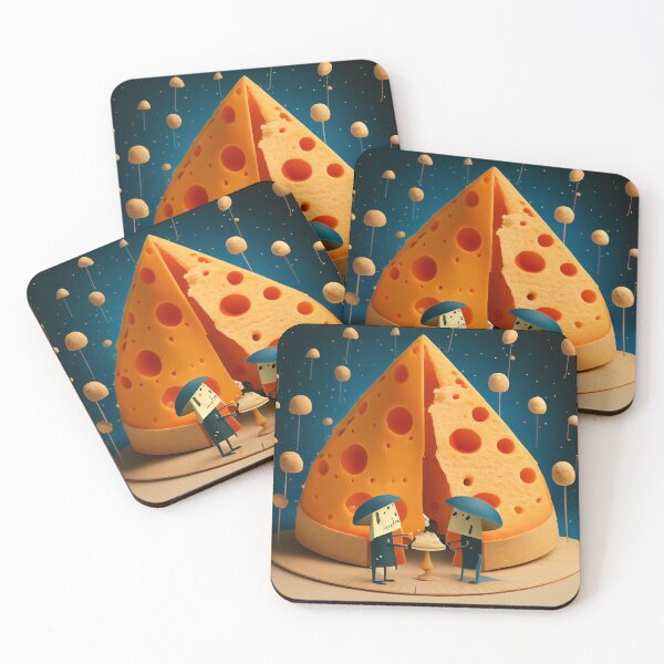 Item preview, Puppet and Widgets Cheese Adventure Digital Painting designed and sold by CodeAndColors.