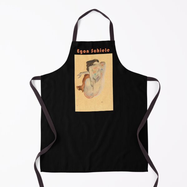 Item preview, Egon Schiele, Crouching Nude in Shoes and Black Stockings, Back View designed and sold by Slieptsovaart.