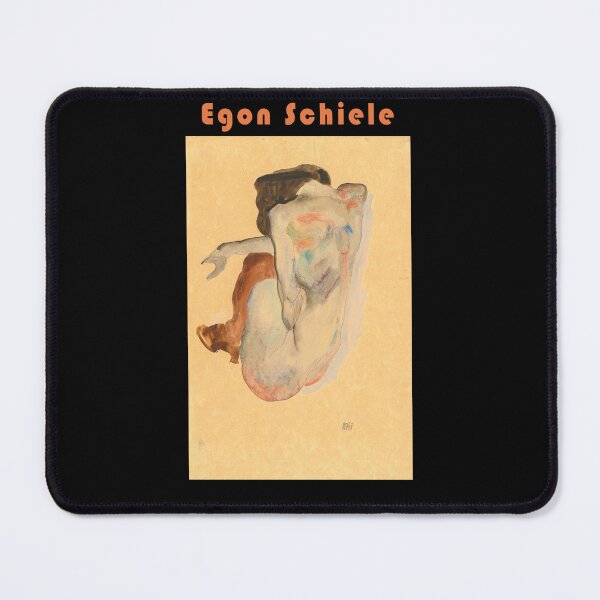 Item preview, Egon Schiele, Crouching Nude in Shoes and Black Stockings, Back View designed and sold by Slieptsovaart.