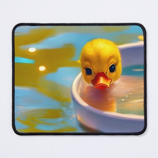 Item preview, Cute little duck in a bath tub designed and sold by Kawaii Girl.