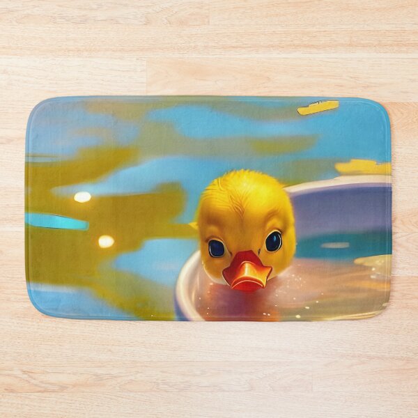 Item preview, Cute little duck in a bath tub designed and sold by Kawaii Girl.