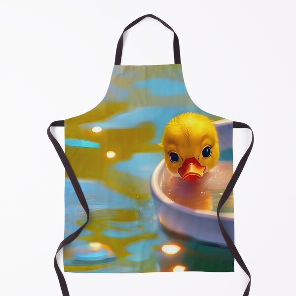 Item preview, Cute little duck in a bath tub designed and sold by Kawaii Girl.