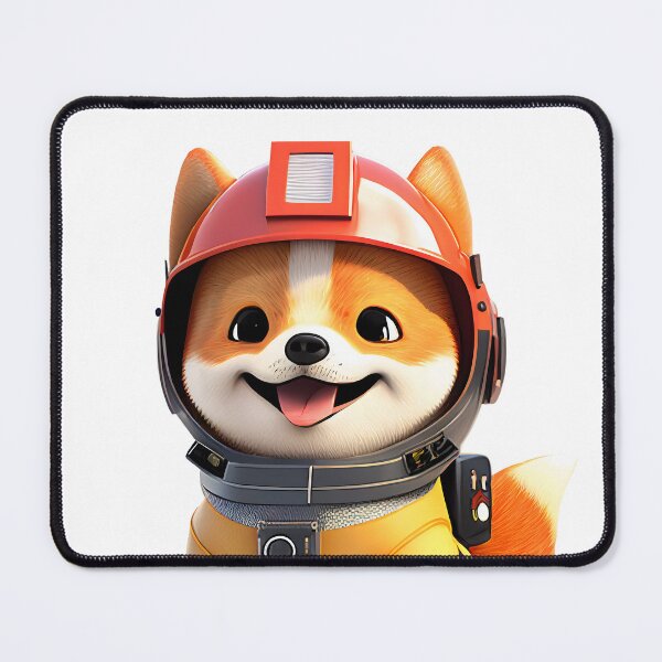 Item preview, MaMe Shiba Inu Dog in FireFighter Suit designed and sold by PlanetDino.