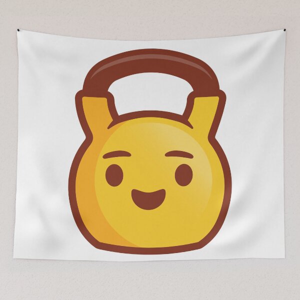 Item preview, Kettlebell Happy Emoji - Kettlebell gift designed and sold by TeeMonsters.