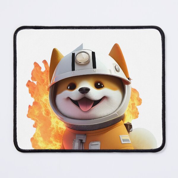 Item preview, MaMe Shiba Inu Dog in FireFighter Suit designed and sold by PlanetDino.