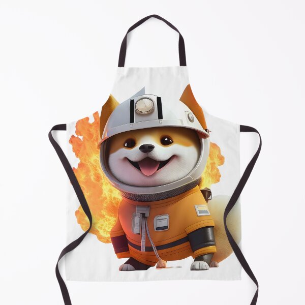 Item preview, MaMe Shiba Inu Dog in FireFighter Suit designed and sold by PlanetDino.