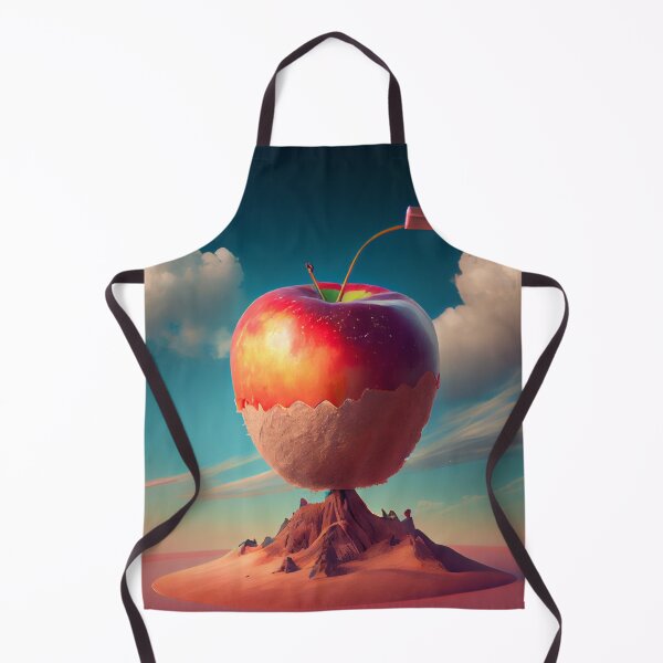 Artikelvorschau, A Mop in the Sky An Apple Scene Digital Painting entworfen und verkauft von CodeAndColors.