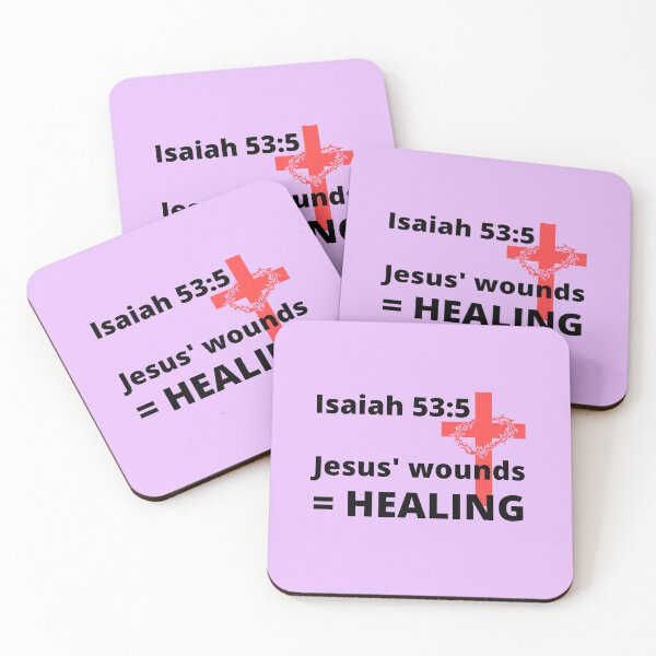 Item preview, Isaiah 53:5 Jesus' wounds = healing designed and sold by MGonline.