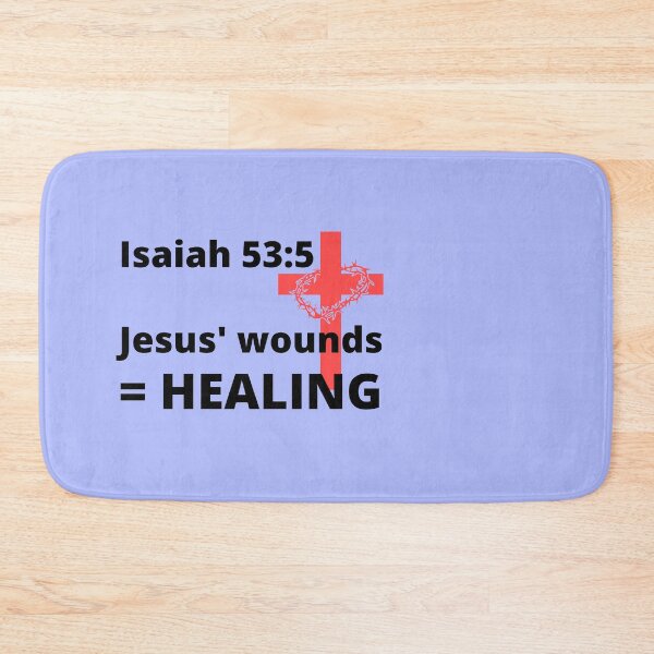 Item preview, Isaiah 53:5 Jesus' wounds = healing designed and sold by MGonline.
