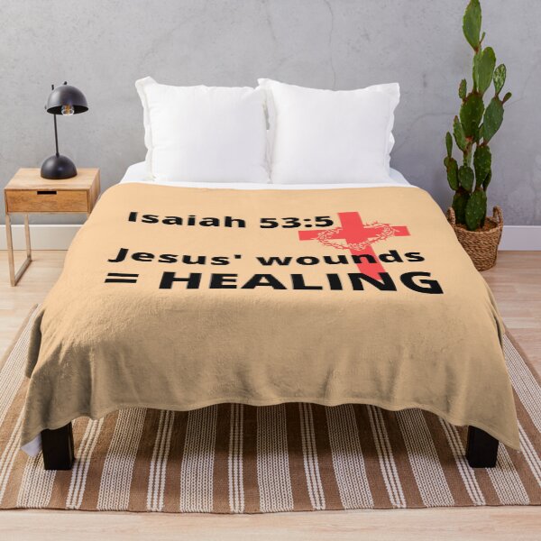 Item preview, Isaiah 53:5 Jesus' wounds = healing designed and sold by MGonline.