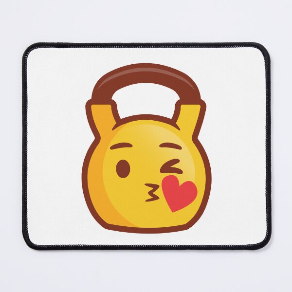 Item preview, Kettlebell Kiss Emoji - Kettlebell gift designed and sold by TeeMonsters.