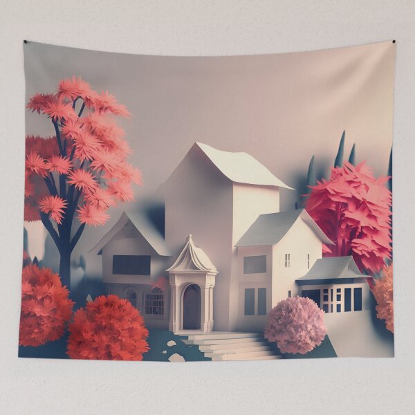 Item preview, Dream House in Paper art style designed and sold by FormFinder.