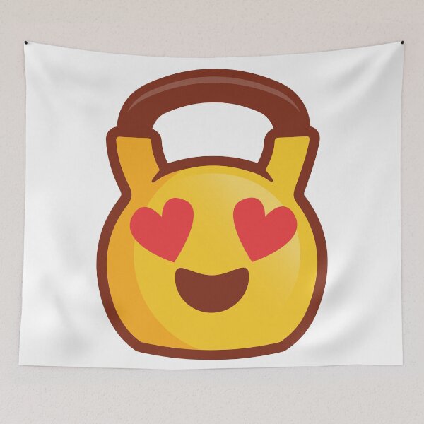 Item preview, Kettlebell Love Emoji - Kettlebell gift designed and sold by TeeMonsters.