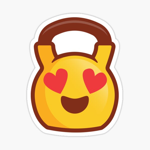 Item preview, Kettlebell Love Emoji - Kettlebell gift designed and sold by TeeMonsters.