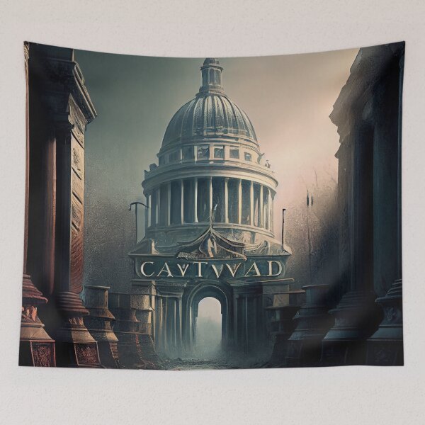 Item preview, Capital on the Wayward Fringe Digital Painting designed and sold by CodeAndColors.