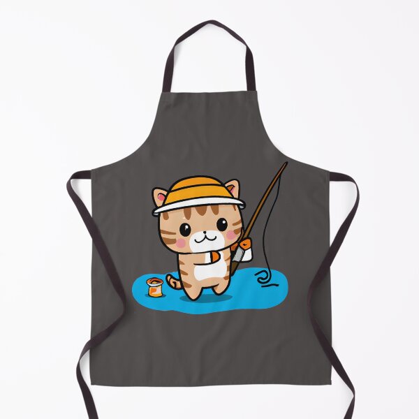 Artikelvorschau, Katzenfischen zum Abendessen - niedliches und lustiges Kawaii-Katzen-T-Shirt entworfen und verkauft von 1FunLife.