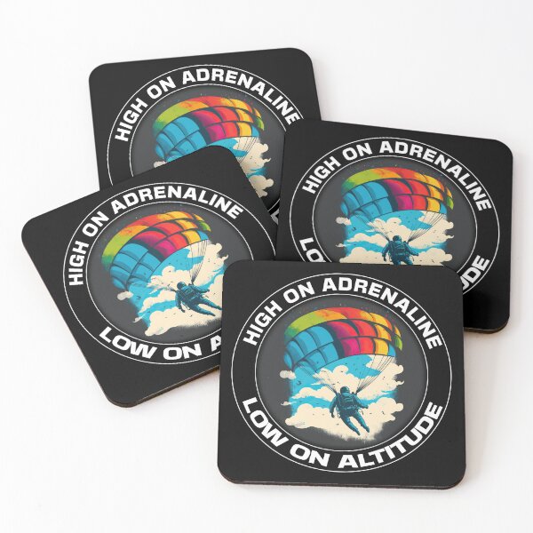 Item preview, High On Adrenaline, Low On Altitude - A Parachute Design designed and sold by Mindful-Designs.