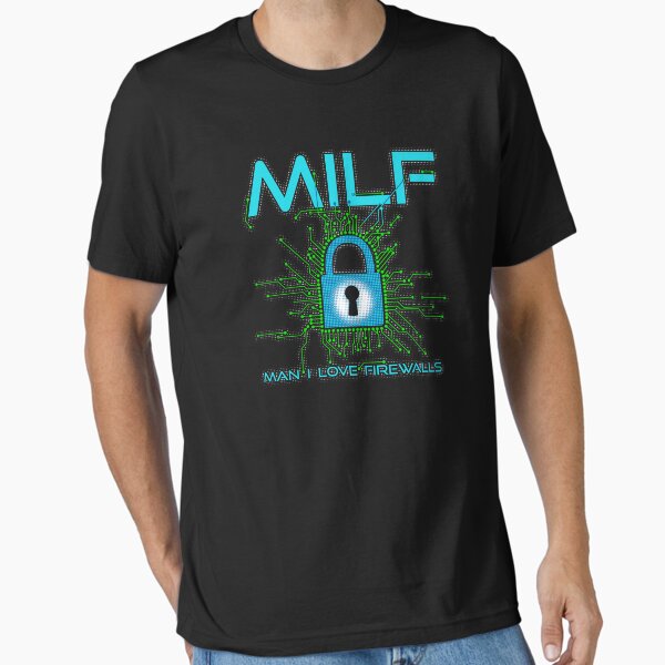 Item preview, MILF Man I Love Firewalls Funny Cybersecurity designed and sold by Nerd Shizzle.
