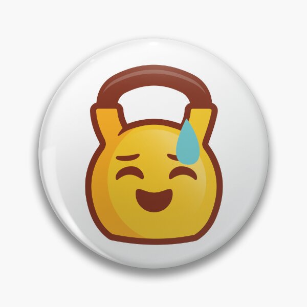 Item preview, Kettlebell Sweating Emoji - Kettlebell gift designed and sold by TeeMonsters.